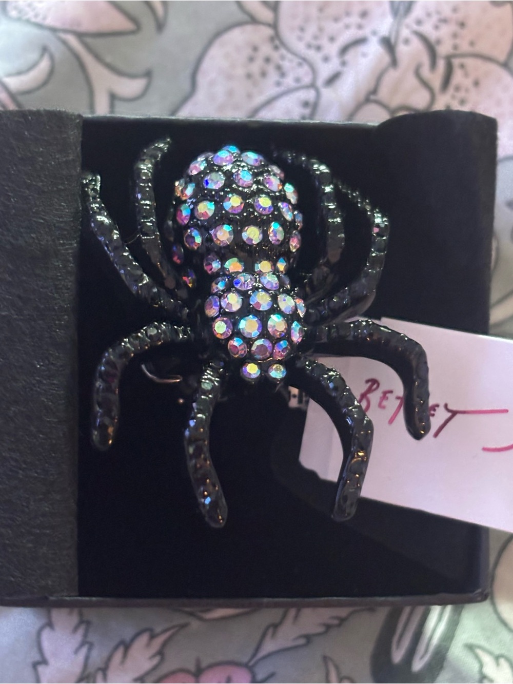 NWT Betsey Johnson Spider ring